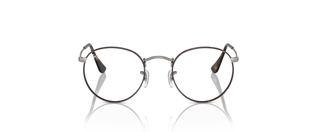 Ray-Ban RB3447V Round Metal Optics Havana On Gunmetal Frames Ray-Ban RB3447V Round Metal Optics Havana On Gunmetal Frames
