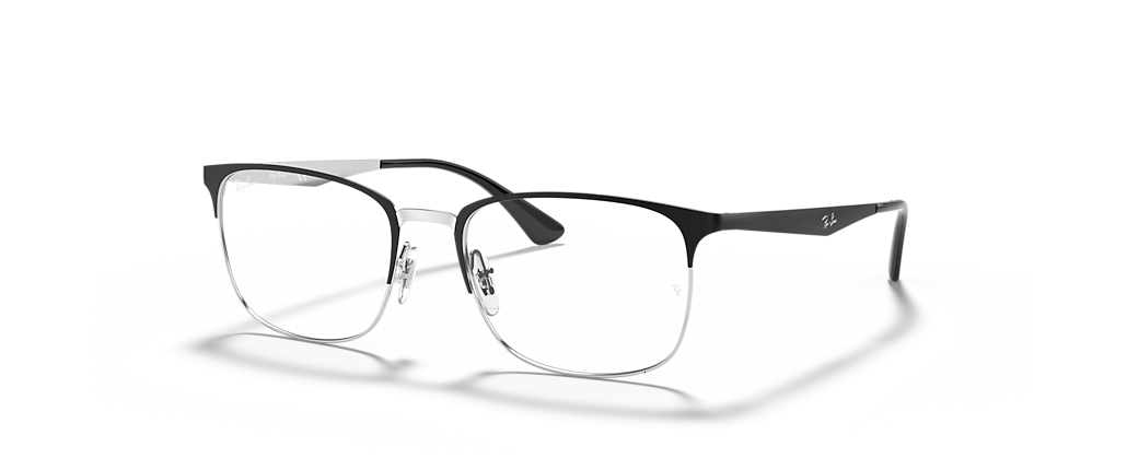 Ray-Ban RB6421 Optics Black On Silver Frames
