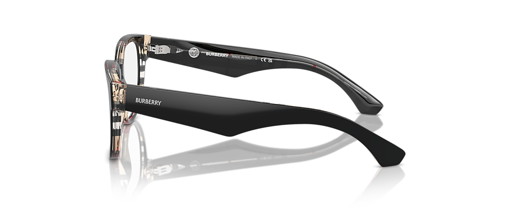 Burberry BE2410 Top Black On Vintage Check Frames