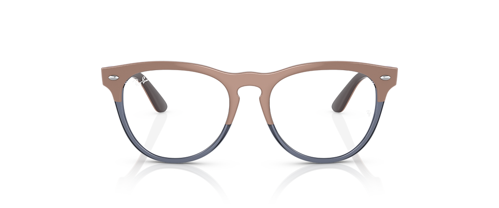 Ray-Ban RB4471V Iris Optics Beige On Transparent Dark Blue Frames