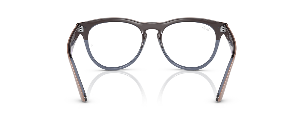 Ray-Ban RB4471V Iris Optics Beige On Transparent Dark Blue Frames