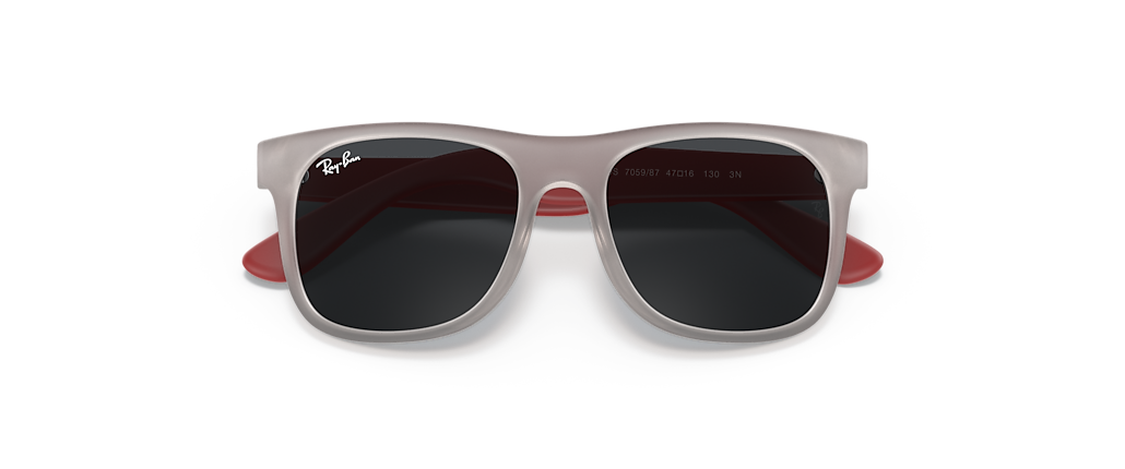 Ray-Ban RB9069S Justin Kids Transparent Grey Sunglasses Ray-Ban RB9069S Justin Kids Transparent Grey Sunglasses