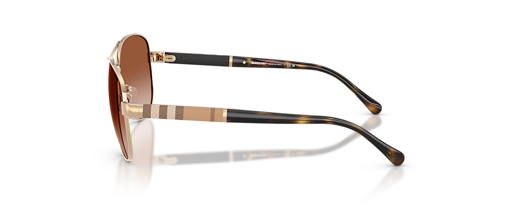 Burberry BE3080 Light Gold Sunglasses Burberry BE3080 Light Gold Sunglasses