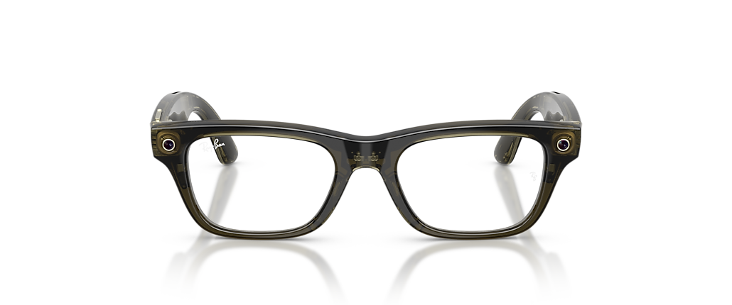 Ray-Ban Ray-Ban Meta Blayzer Optics Transparent Dark Olive Ray-Ban Meta Smart Glasses