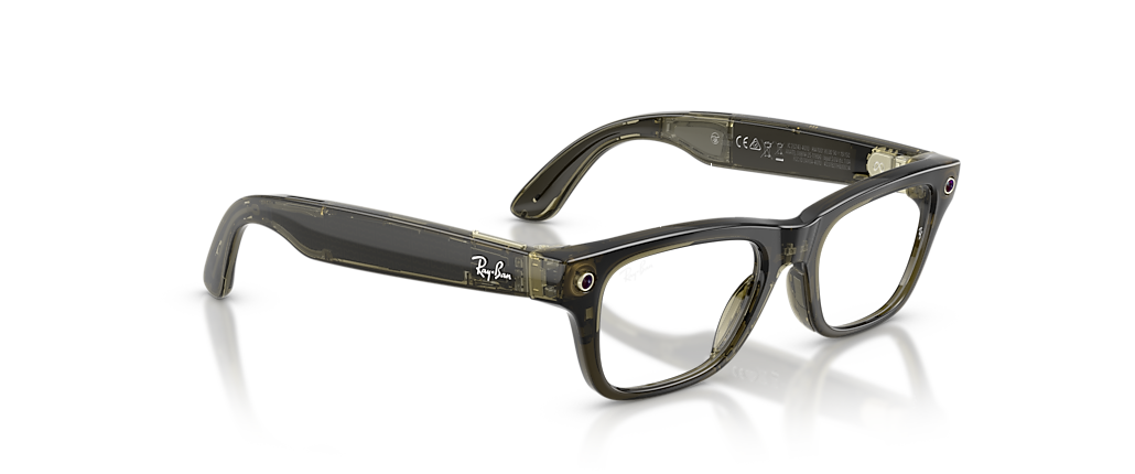 Ray-Ban Ray-Ban Meta Blayzer Optics Transparent Dark Olive Ray-Ban Meta Smart Glasses