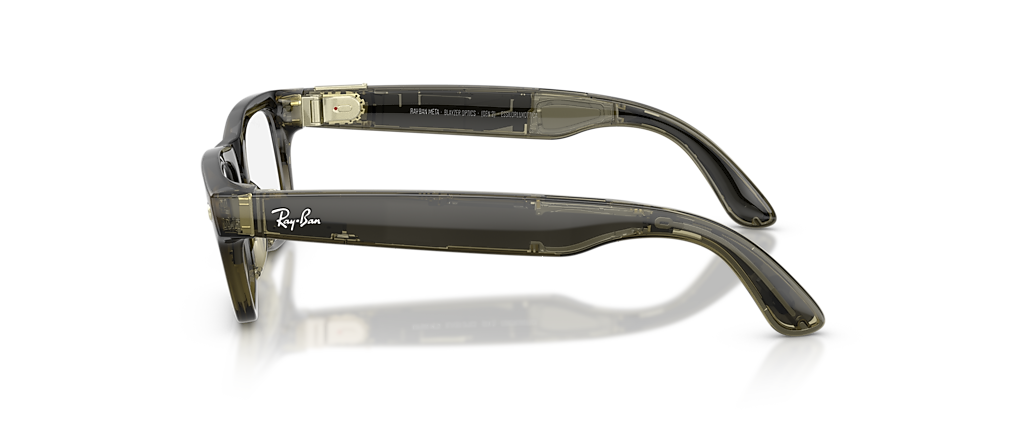Ray-Ban Ray-Ban Meta Blayzer Optics Transparent Dark Olive Ray-Ban Meta Smart Glasses