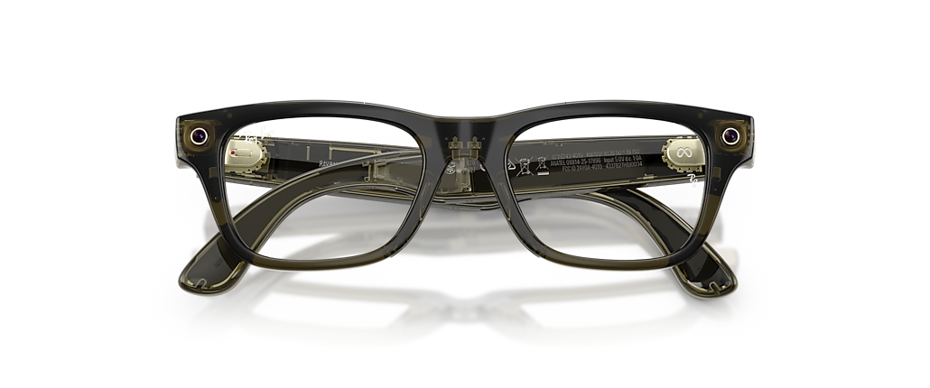 Ray-Ban Ray-Ban Meta Blayzer Optics Transparent Dark Olive Ray-Ban Meta Smart Glasses