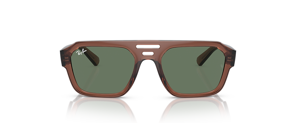 Ray-Ban RB4397 Corrigan Bio-Based Transparent Brown Sunglasses