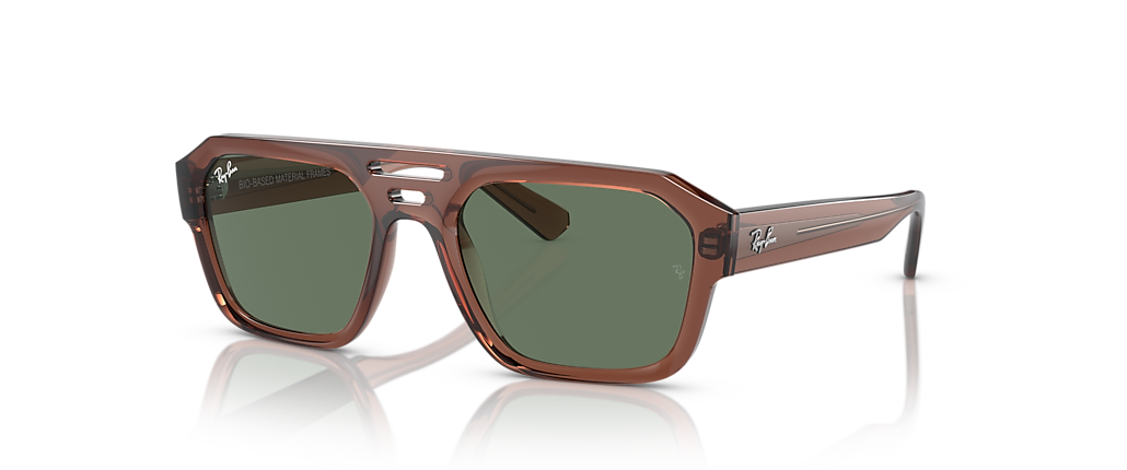 Ray-Ban RB4397 Corrigan Bio-Based Transparent Brown Sunglasses