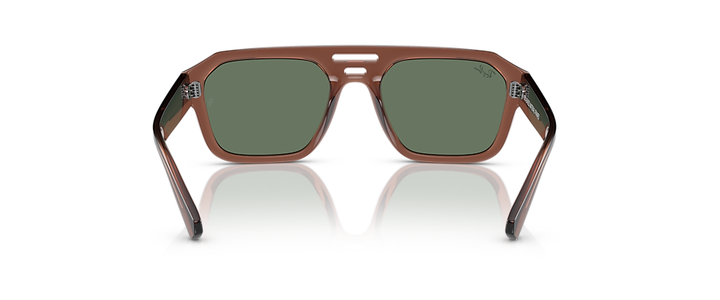 Ray-Ban RB4397 Corrigan Bio-Based Transparent Brown Sunglasses