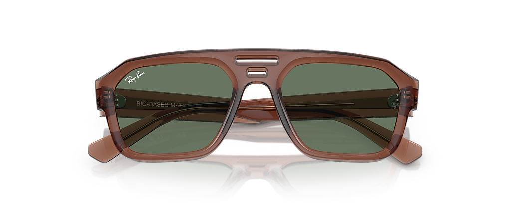 Ray-Ban RB4397 Corrigan Bio-Based Transparent Brown Sunglasses