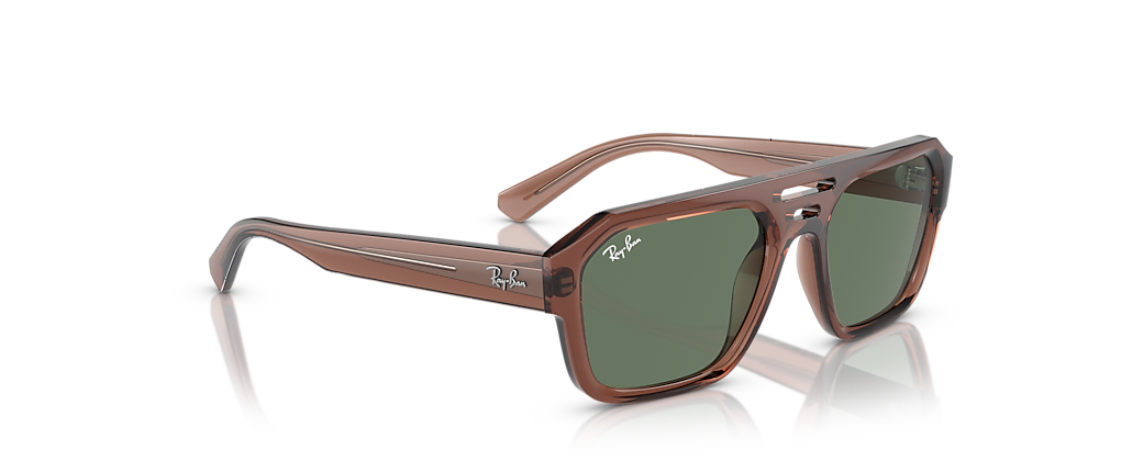 Ray-Ban RB4397 Corrigan Bio-Based Transparent Brown Sunglasses