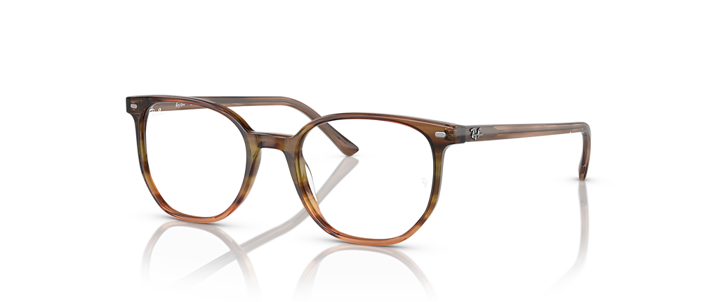 Ray-Ban RB5397 Elliot Optics Striped Brown & Green Frames Ray-Ban RB5397 Elliot Optics Striped Brown & Green Frames