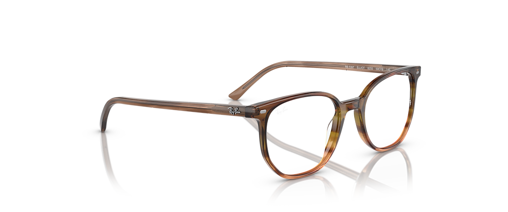Ray-Ban RB5397 Elliot Optics Striped Brown & Green Frames Ray-Ban RB5397 Elliot Optics Striped Brown & Green Frames