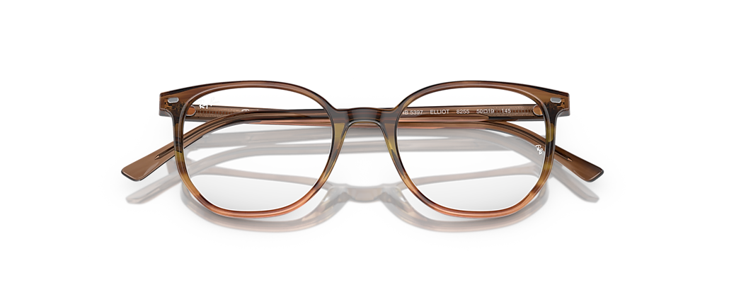 Ray-Ban RB5397 Elliot Optics Striped Brown & Green Frames Ray-Ban RB5397 Elliot Optics Striped Brown & Green Frames