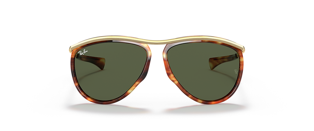Ray-Ban RB2219 Aviator Olympian Striped Havana Sunglasses Ray-Ban RB2219 Aviator Olympian Striped Havana Sunglasses