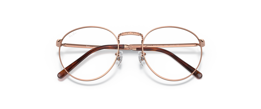 Ray-Ban RB3637V New Round Optics Rose Gold Frames