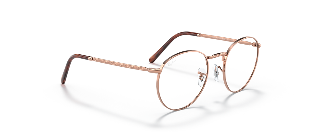 Ray-Ban RB3637V New Round Optics Rose Gold Frames