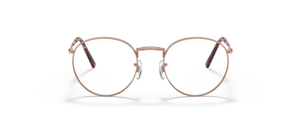 Ray-Ban RB3637V New Round Optics Rose Gold Frames