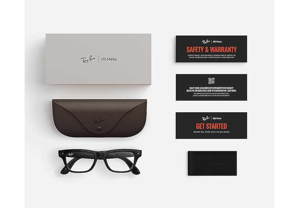 Ray-Ban Ray-Ban Meta Blayzer Optics Transparent Black Ray-Ban Meta Smart Glasses