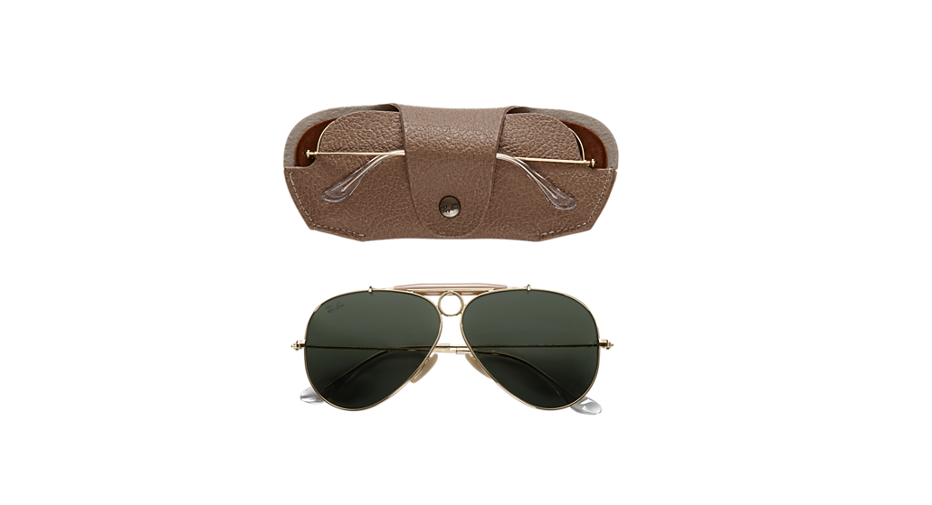 Ray-Ban RB3138 Shooter | Aviation Collection Arista Gold Sunglasses