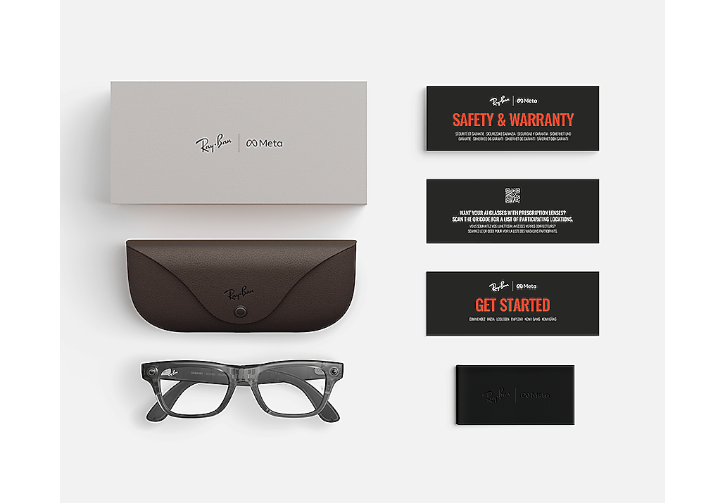 Ray-Ban Ray-Ban Meta Blayzer Optics Transparent Ice Grey Ray-Ban Meta Smart Glasses