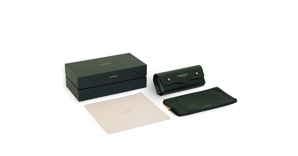 Oliver Peoples OV5570U Alfrey 18k Translucent Blue Frames