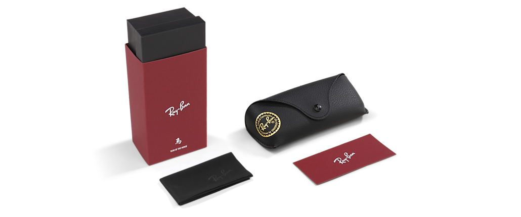 Ray-Ban RB4441D Year Of The Horse Edition Full Dark Brown Sunglasses