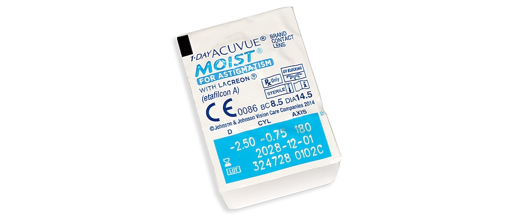 ACUVUE 1-DAY  MOIST FOR ASTIGMATISM 30PK