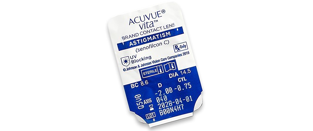 VITA ACUVUE  FOR ASTIGMATISM 6PK