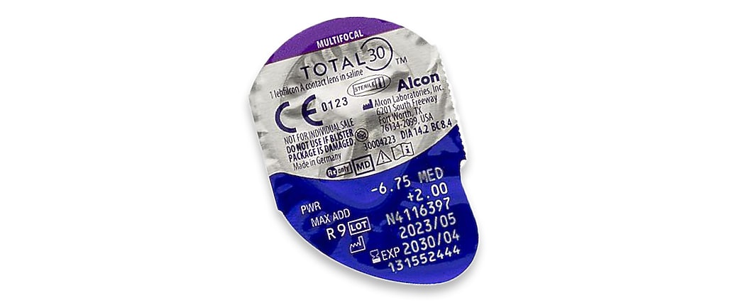 TOTAL30 ALCON  MONTHLY MULTIFOCAL 3PK