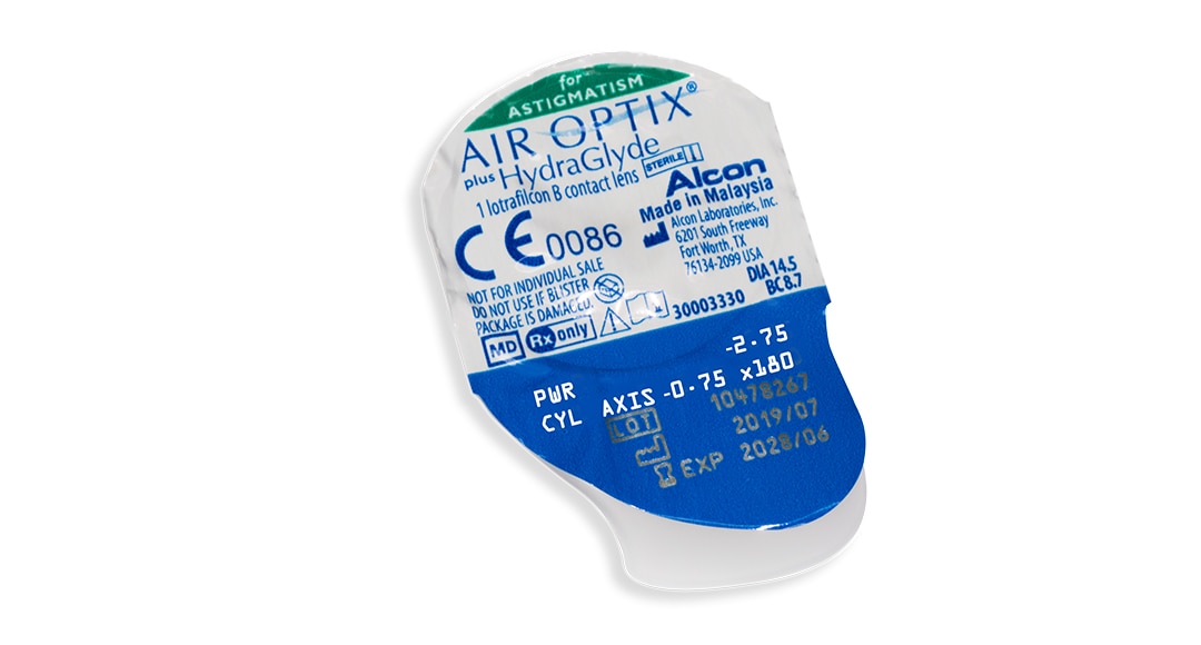 AIR OPTIX  PLUS HYDRAGLYDE FOR ASTIGMATISM 3PK