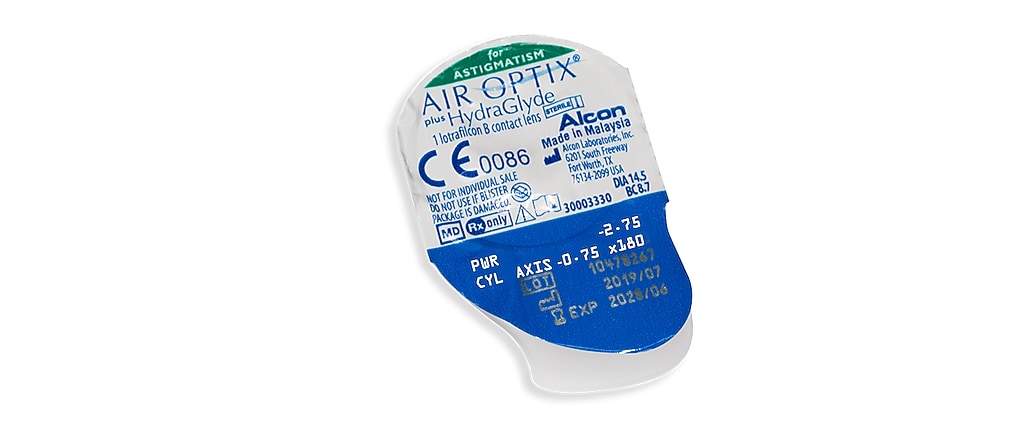 AIR OPTIX  PLUS HYDRAGLYDE FOR ASTIGMATISM 3PK