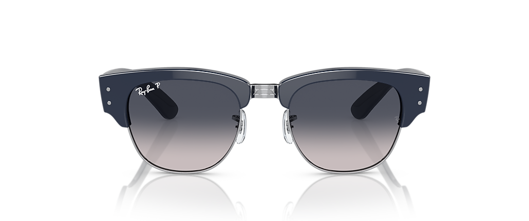 Ray-Ban RB0316S Mega Clubmaster Blue On Silver Sunglasses