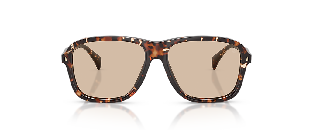 Moncler ME6030F Refrax Shiny Butter Havana Sunglasses