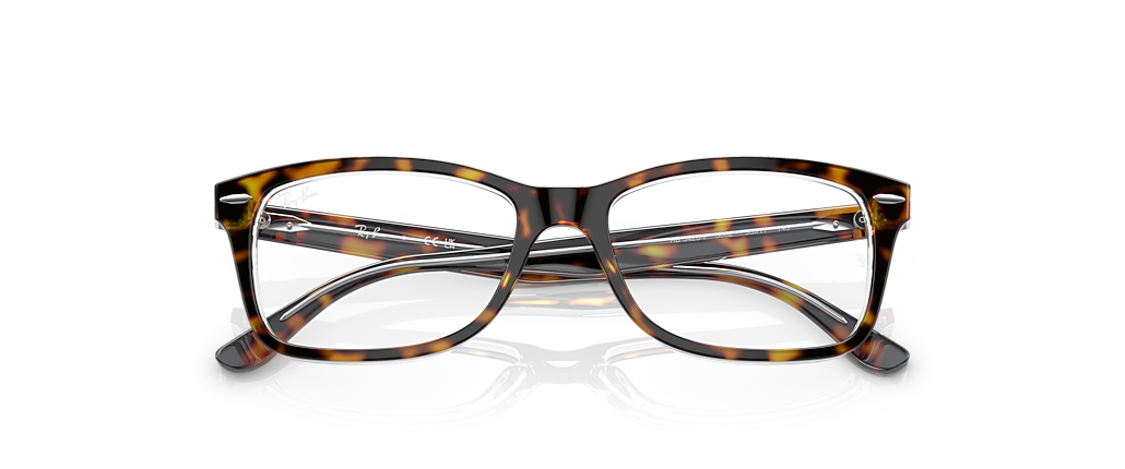 Ray-Ban RB5428F RB5428 Optics Havana On Transparent Frames
