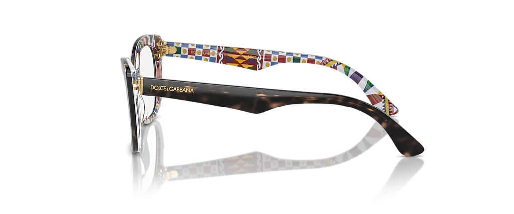 Dolce&Gabbana DG3360 Havana On White Barrow Frames