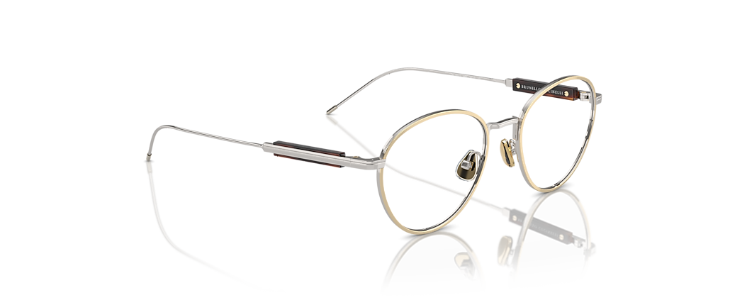 Brunello Cucinelli BC1003T Silver/Gold Frames