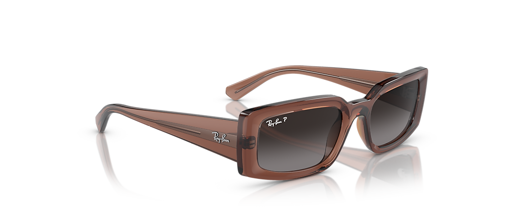 Ray-Ban RB4395 Kiliane Bio-Based Transparent Brown Sunglasses