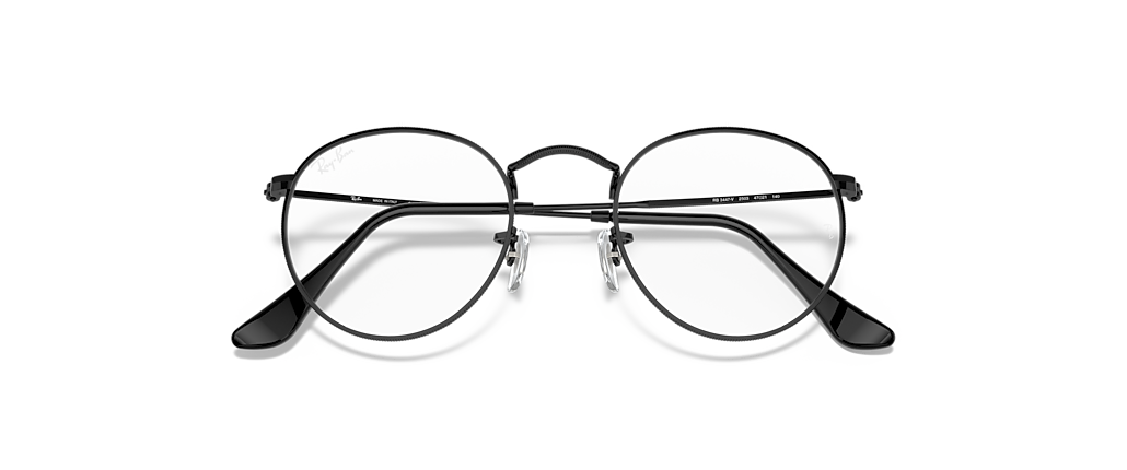 Ray-Ban RB3447V Round Metal Optics Black Frames