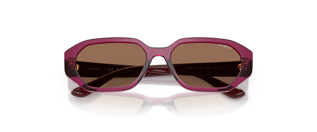Vogue Eyewear VJ2034 Transparent Burgundy Sunglasses