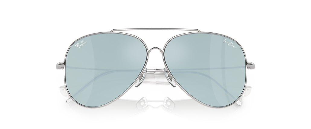Ray-Ban RBR0101S Lenny Kravitz X Aviator Reverse Silver Sunglasses