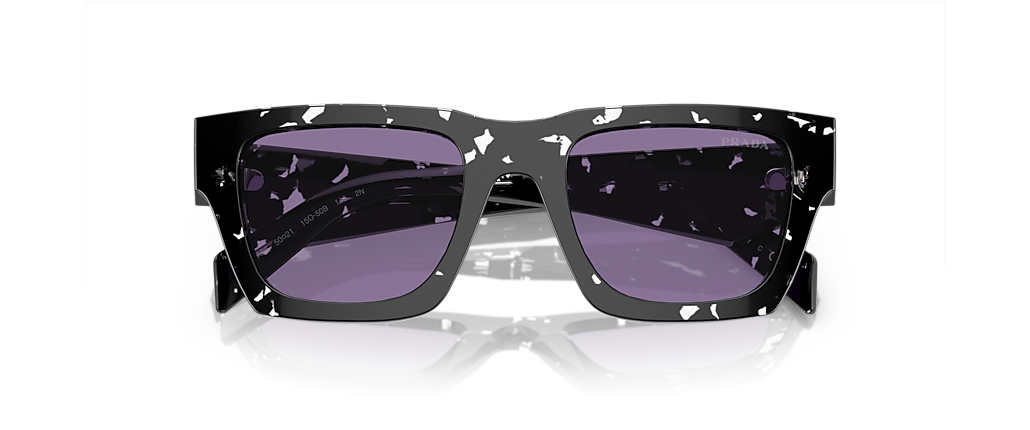 Prada PR A06S Tortoise Black Crystal Sunglasses