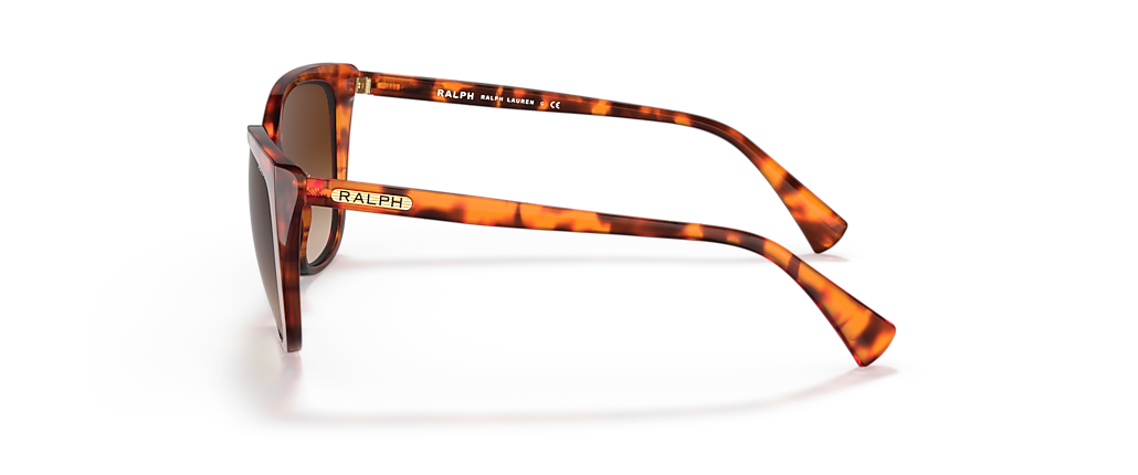 Ralph RA5274 Shiny Sponged Havana Brown Sunglasses