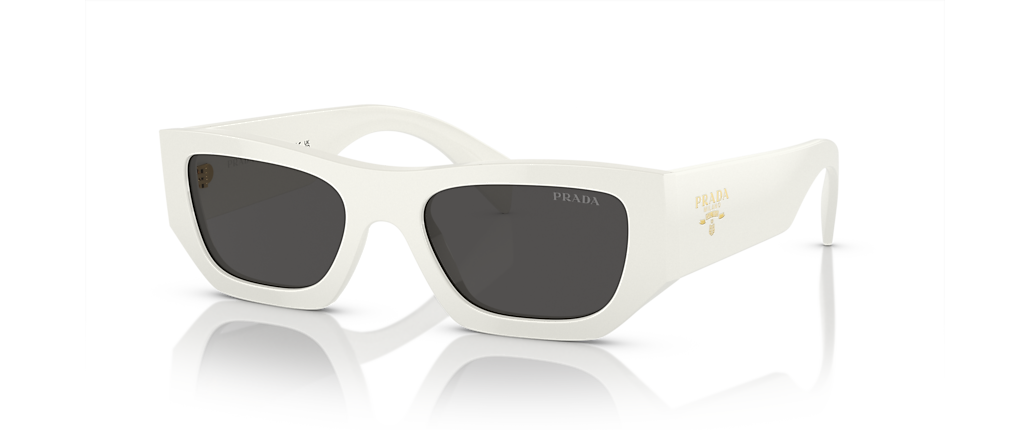 Prada PR A01S White Sunglasses