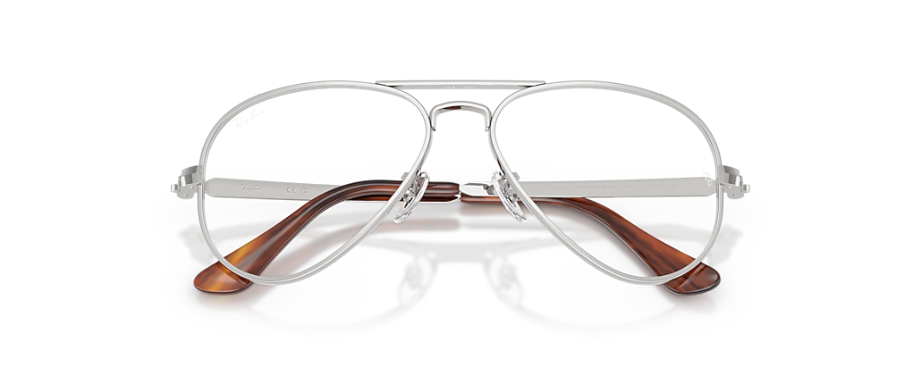 Ray-Ban RB3925V Aviator Max Optics Silver Frames