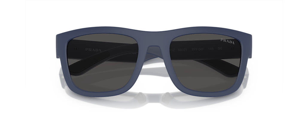 Prada Linea Rossa PS 01ZS Blue Rubber Sunglasses