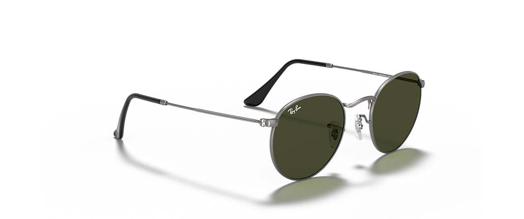 Ray-Ban RB3447 Round Metal Gunmetal Sunglasses