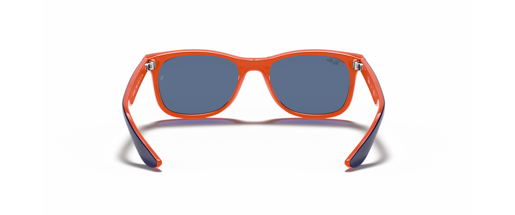 Ray-Ban RB9052S New Wayfarer Kids Blue On Orange Sunglasses