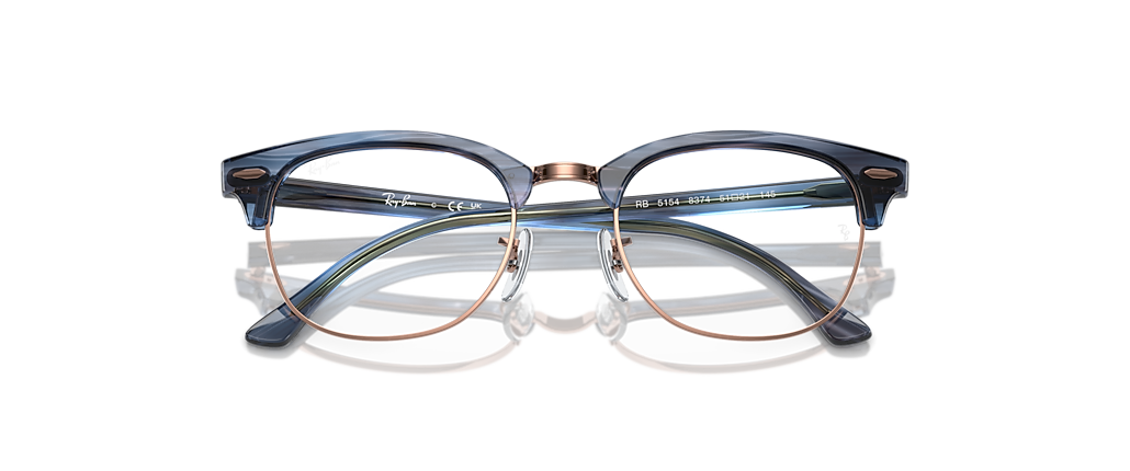 Ray-Ban RB5154 Clubmaster Optics Striped Blue Frames